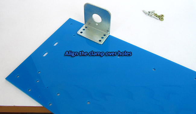 align the motor clamp