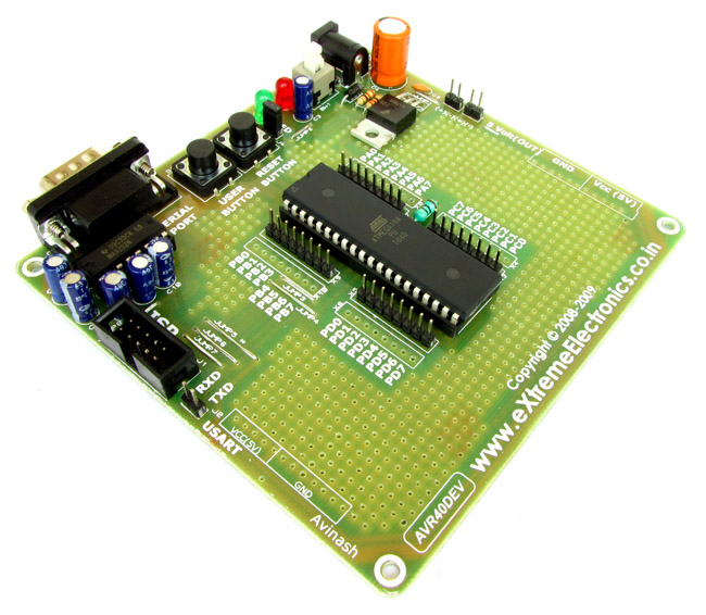 40 pin avr development board