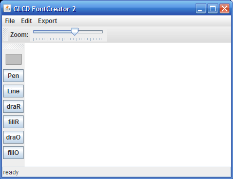 GLCD Font Creator Main Screen