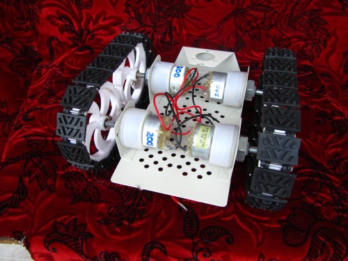 Tracked Robot Bottom View
